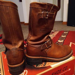 Chippewa 11" Engineer Gladtoes 1901M05 Renegade Brown Boots size 8